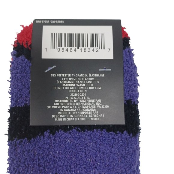 NWT Women's Halloween Fuzzy Socks Red Eyes Soft & Warm Size 5-9 Short Crew - Picture 5 of 6